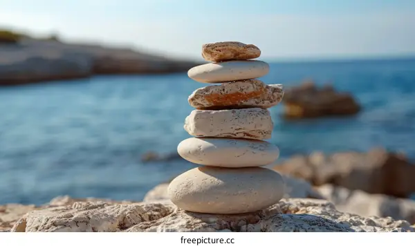 Picturesque Coastal Rock Formations Offering Serenity and Tranquility