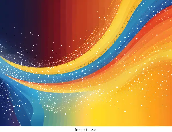 Colorful Wavy Lines Background