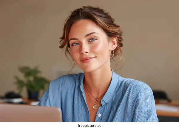 Confident Woman at Work Portrait