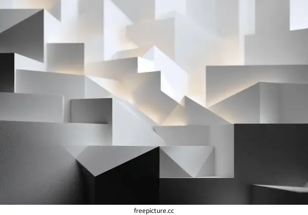 Abstract Geometric Shapes Composition