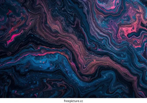 colorful abstract painting with vibrant swirls of color