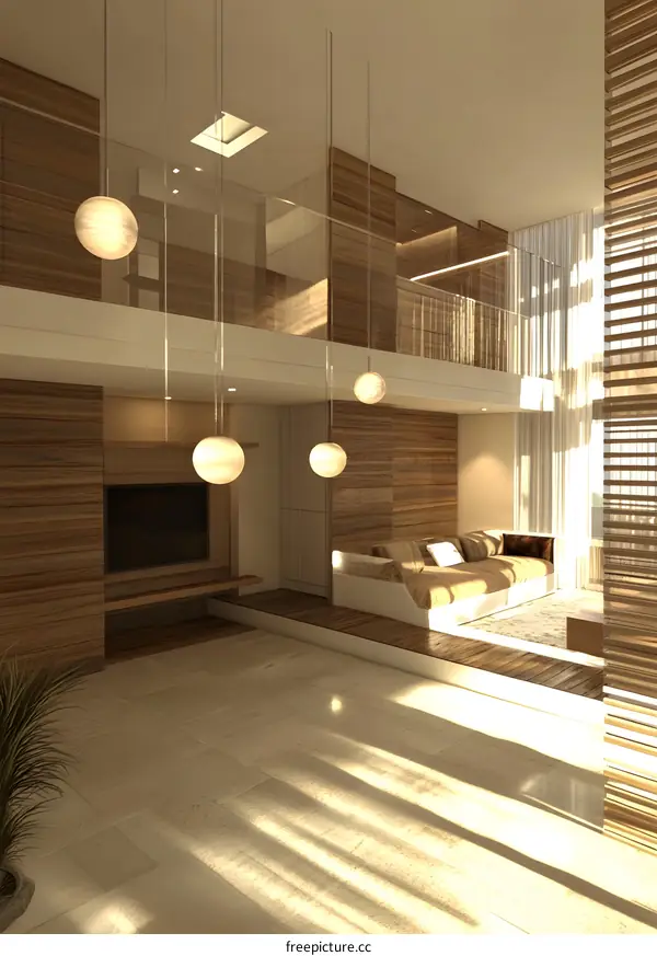 Modern Minimalist Loft Apartment Interior Design