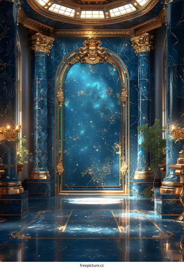 Magnificent Palace in Science Fiction Style