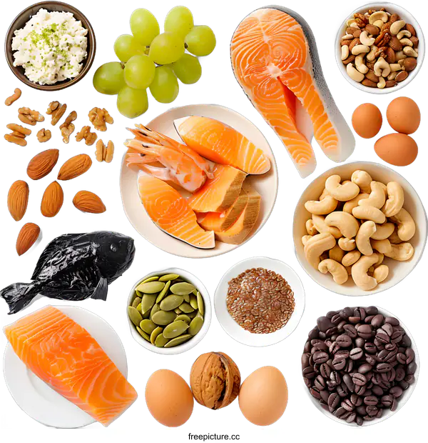 [Transparent Background PNG]Healthy Foods for a Balanced Diet