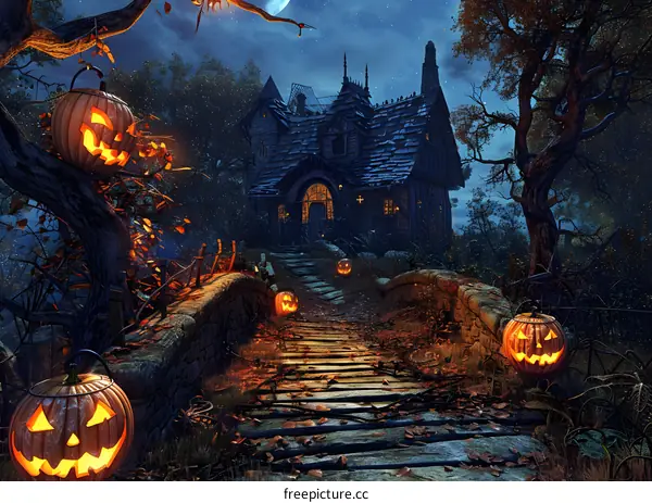 Spooky Halloween Haunted House