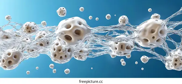 Abstract Molecular Structure Illustration