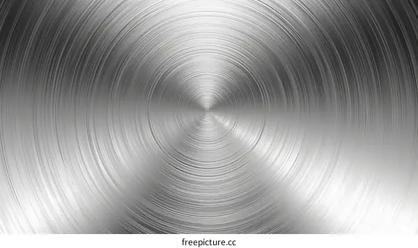 silver gray metal texture background with shiny brushed circular pattern