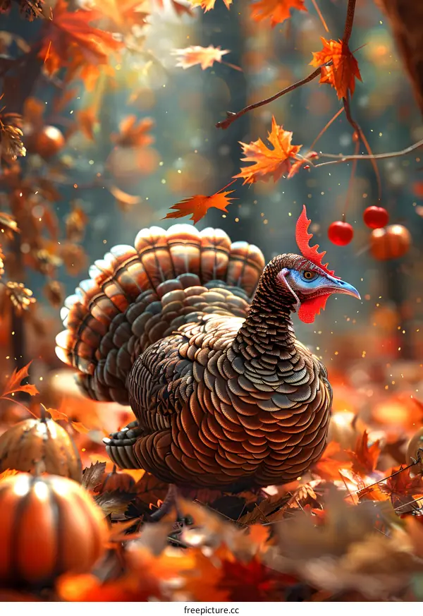 A Thanksgiving Turkey in the Fall