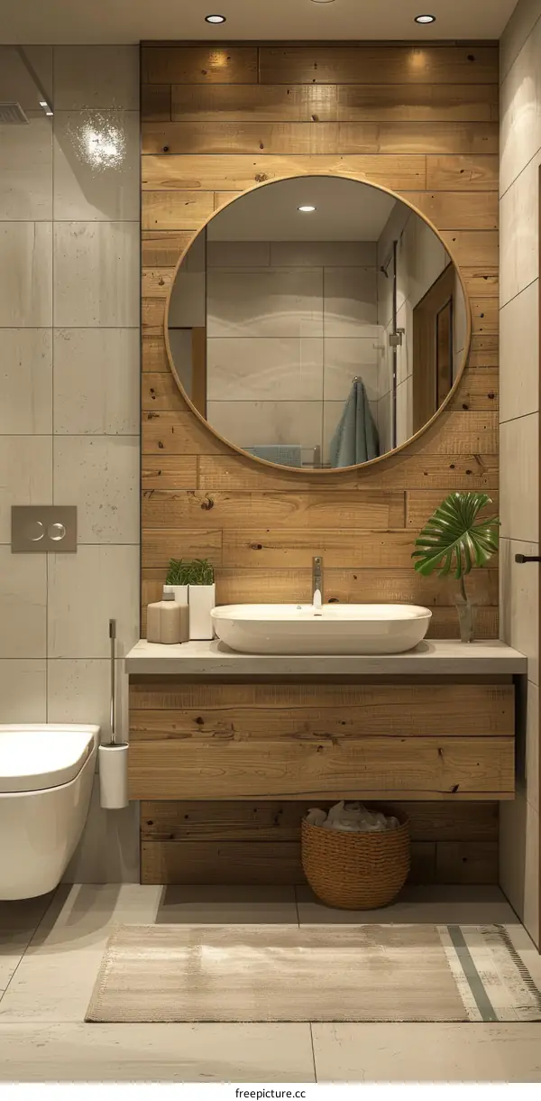 IKEA Style Bathroom Interior