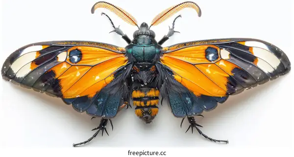 A beautiful and unique butterfly with vibrant colors