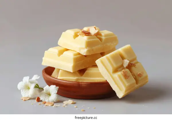 Delicious White Chocolate Bars with Nuts
