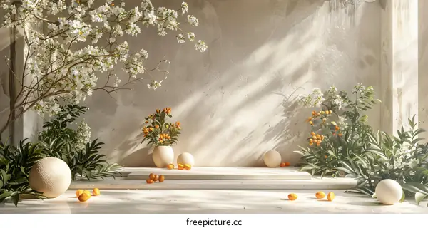 Elegant Floral Still Life Display
