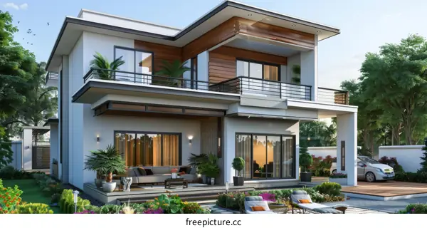 Modern Architectural Design of Residential House