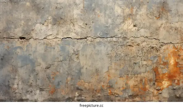 Old Weathered Grunge Blue Concrete Wall Texture