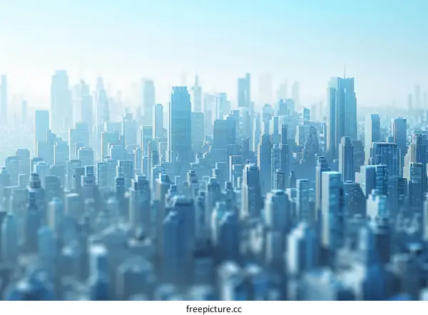 Towering Skyscrapers of a Modern Metropolis