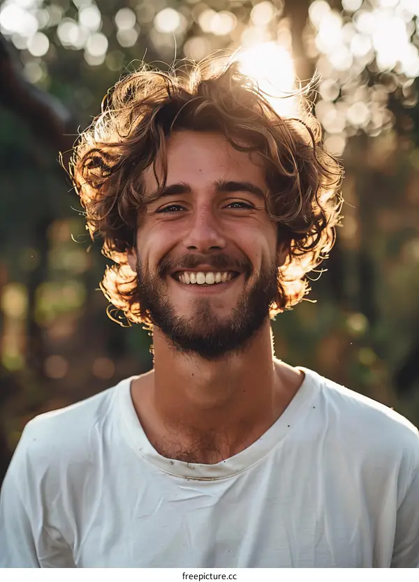 Smiling Man Outdoor Portrait