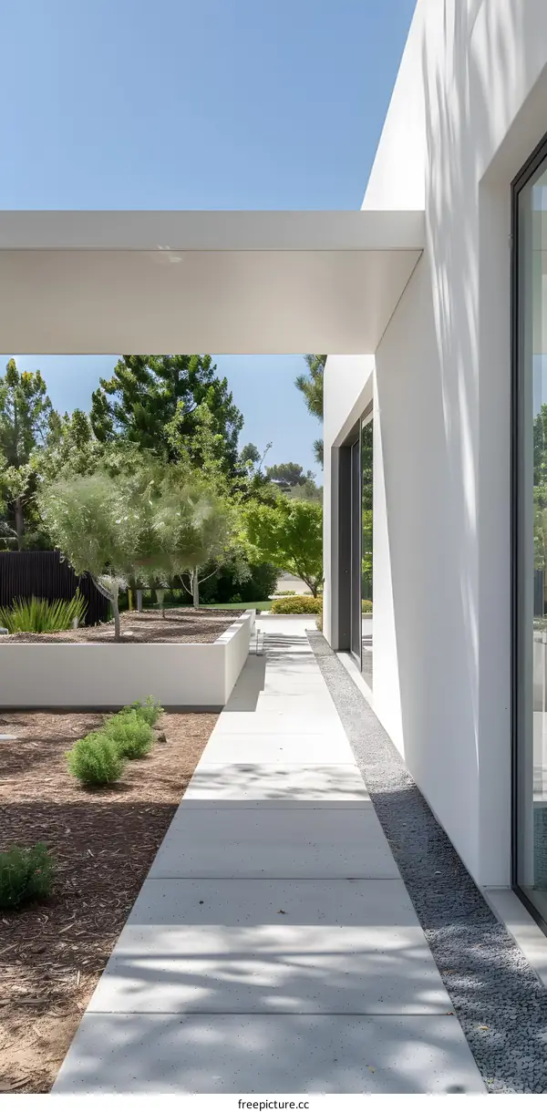 Modern Minimalist Architecture Backyard Patio Design