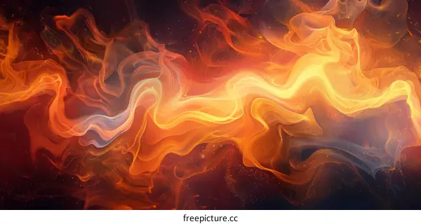 Abstract Fire Flowing Motion Graphic Design