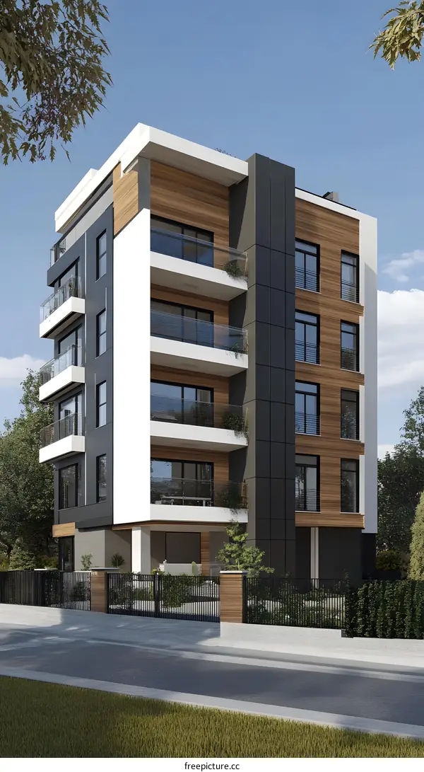 Modern Architecture Residential Building Exterior Design