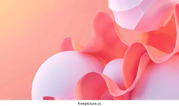 Abstract Pink And Orange Gradient Background