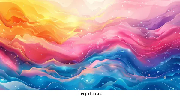 Colorful Waves - Abstract Art