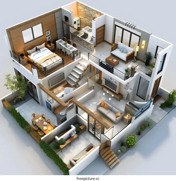 3D house interior design