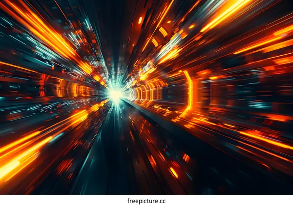Abstract Light Tunnel Speed