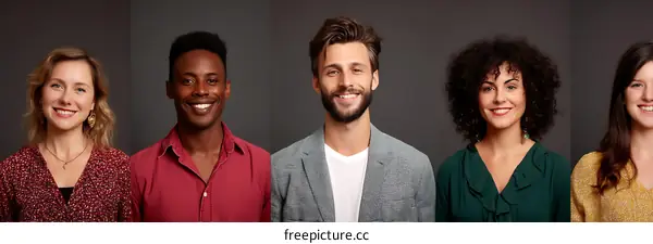 Diverse People Portrait Collection