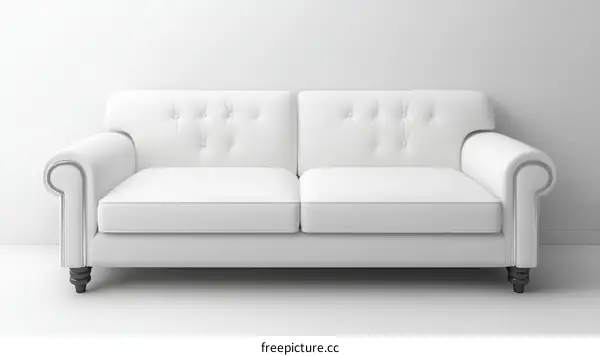 Elegant White Sofa in Modern Interior