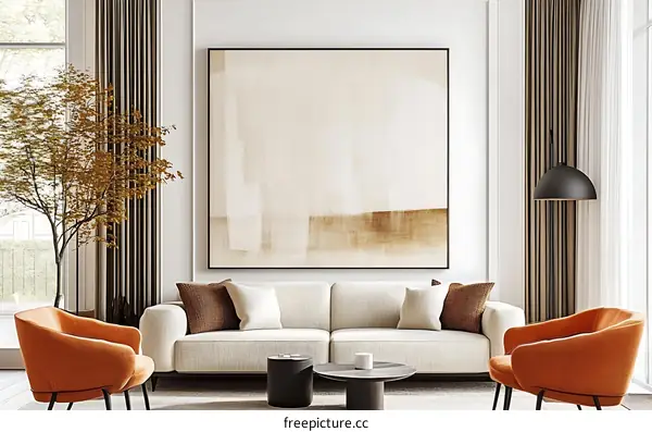 Modern Minimalist Living Room Interior Design