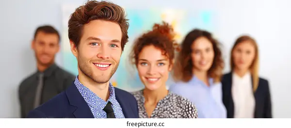 Business Team Smiling for a Photo