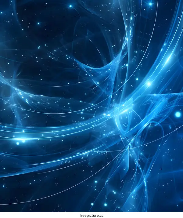 Blue abstract glowing background