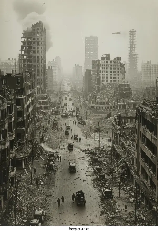 Aftermath of the 1906 San Francisco earthquake