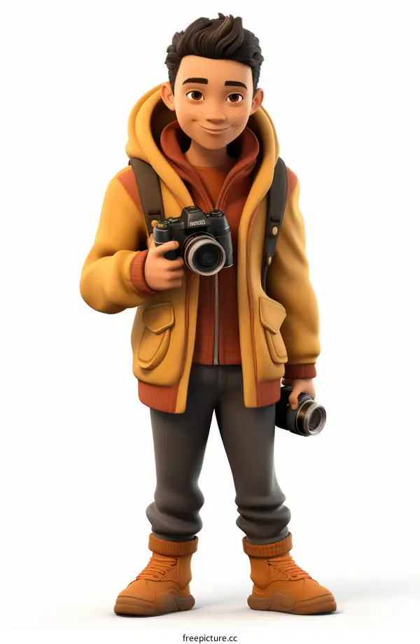 photographer holding two cameras