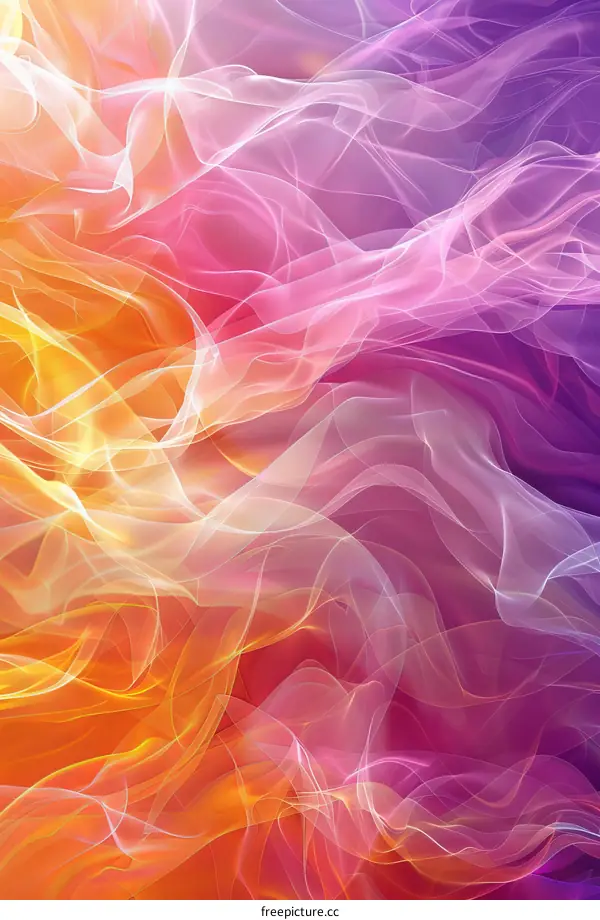 Abstract Colorful Flowing Lines