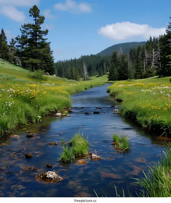 The Enchanting Mountain Stream