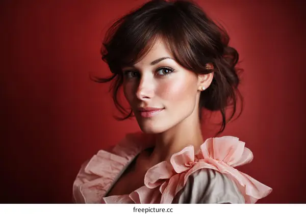 Close-up Portrait of a Beautiful Woman
