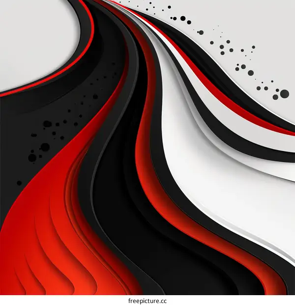 Black, Red, & White Modern Abstract Background