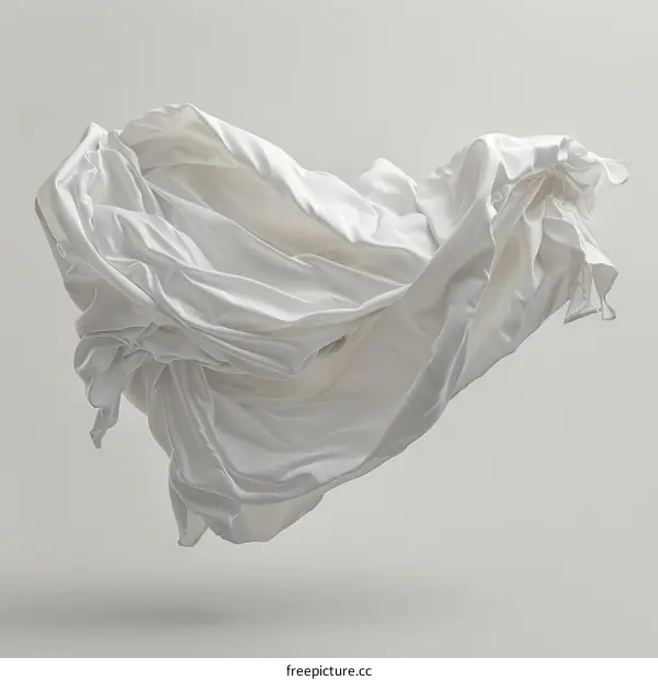 White flowing cloth
