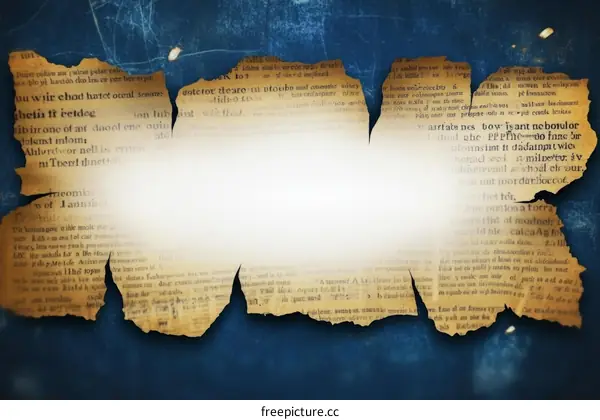 Antique Torn Pages Background Illustration