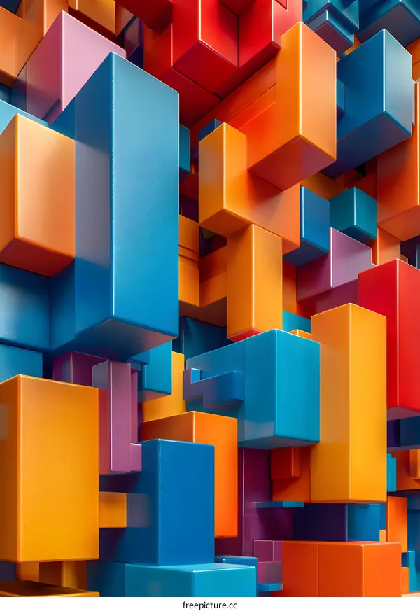 Colorful 3D Cubes