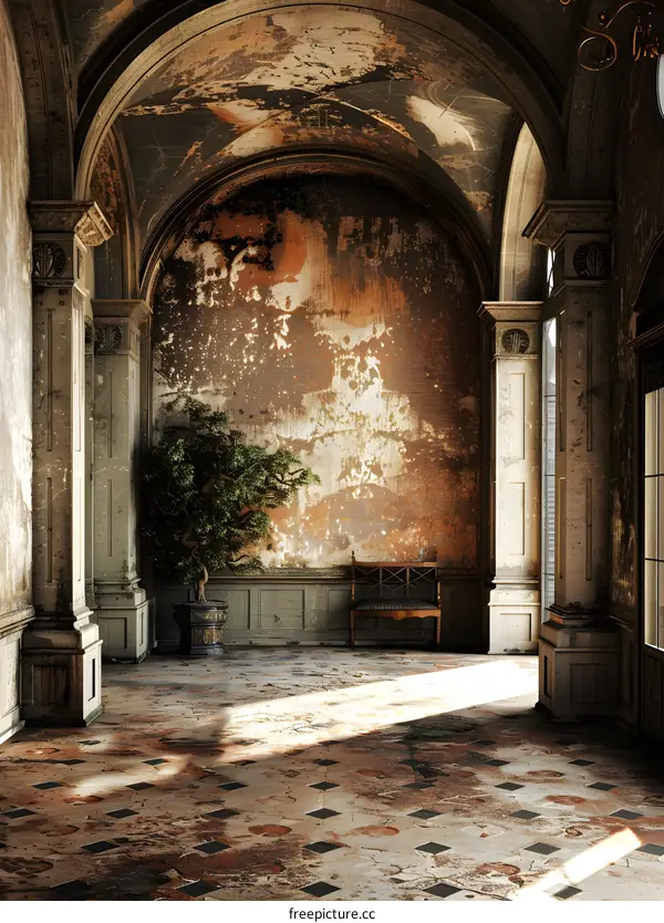 Gothic architecture corridor