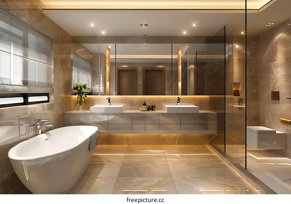 Luxury Modern Bathroom Design Interior