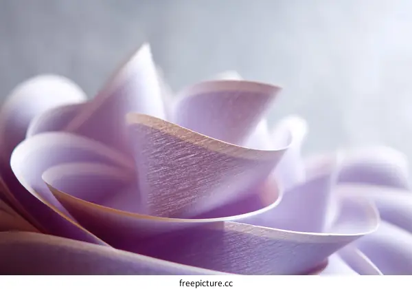 Purple Paper Flower Detail Close Up