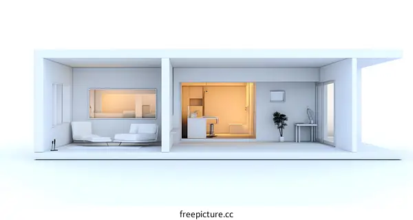 Modern Minimalist Tiny Home Architecture Design