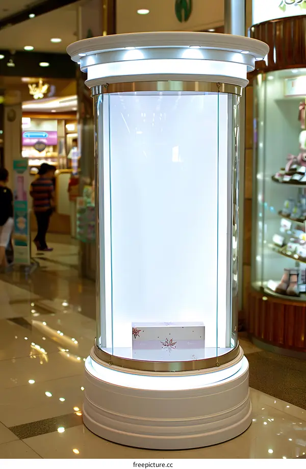 Empty Showcase in a Shopping Mall