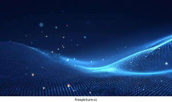 Abstract Digital Wave Background Design