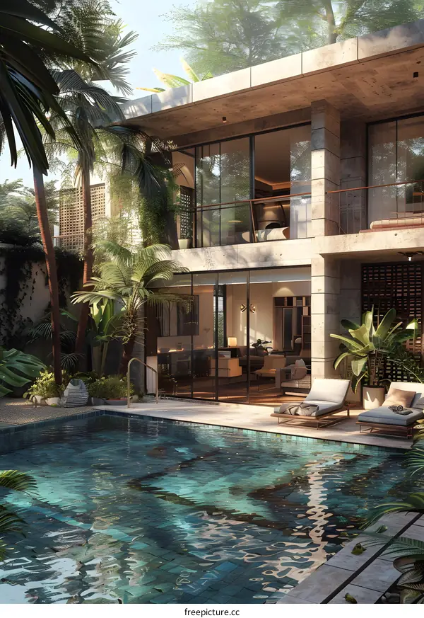A Modern Tropical Home