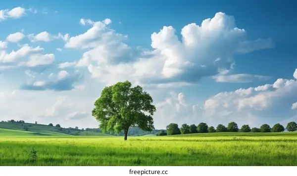 Tree in the middle of the field