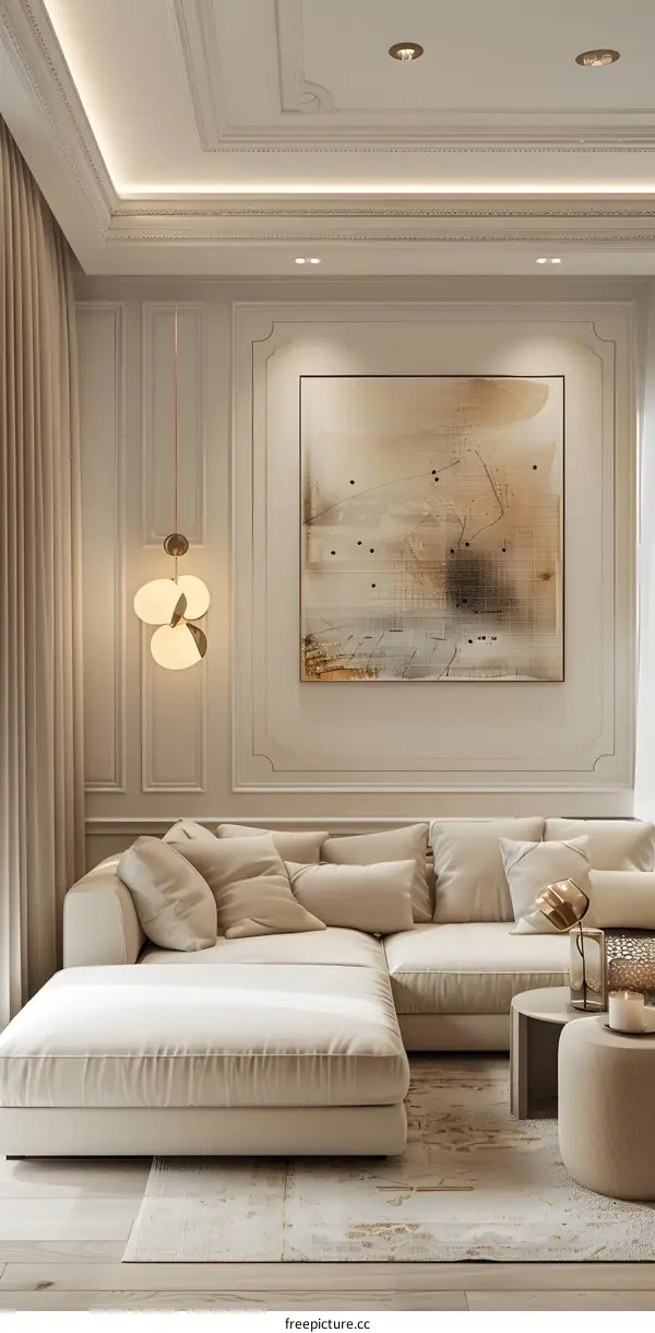 Modern minimalist living room